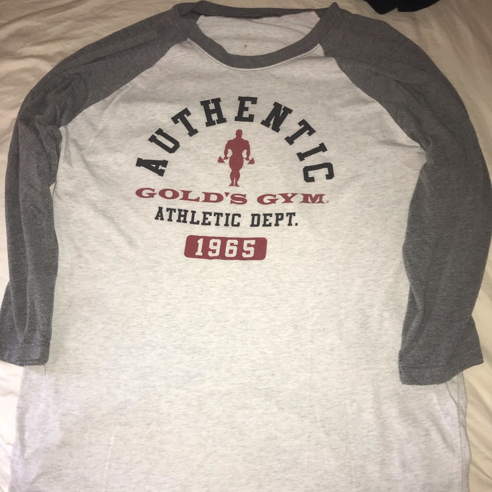 Golds Gym Baseball T-Shirt Size Large